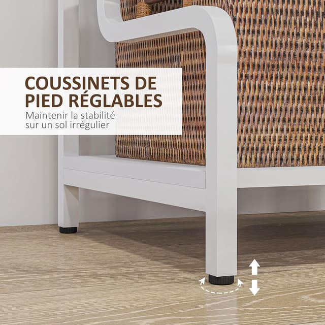 Thumbnail 4 de HOMCOM Support imprimante 3 niveaux 55x40x77 cm