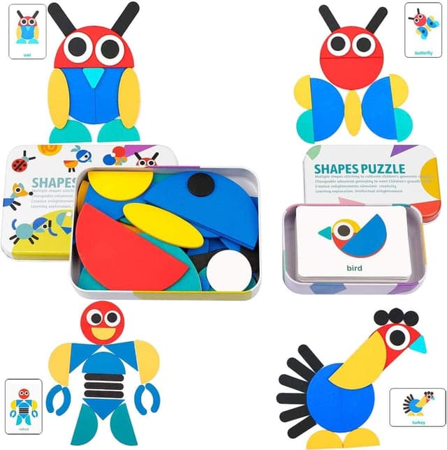 Thumbnail 5 de EACHHAHA Giocattoli educativi in legno 36 pezzi