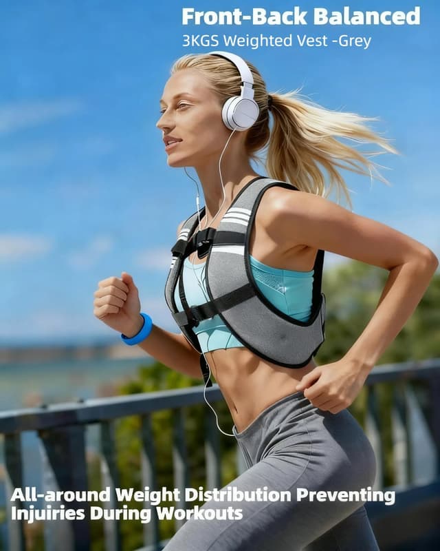 Detalle 2 de Stepfowarder Weighted Vest 3kg for Training ๐