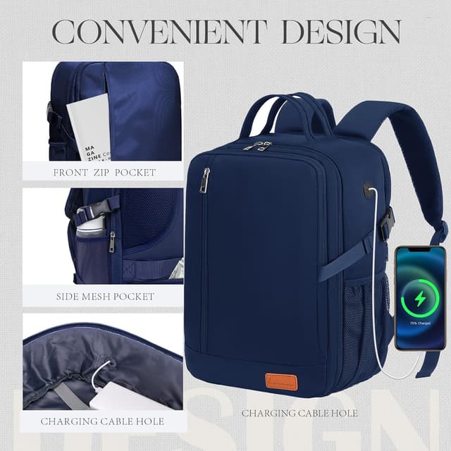 Thumbnail 6 de Lossga EasyJet cabin bag underseat backpack 45 x 36 x 20cm (30L) with laptop pocket