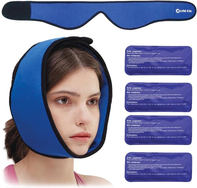 Detalle de Wisdom Teeth Ice Pack Wrap adjustable hot‑cold compress 🩺