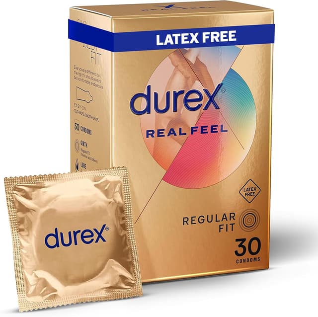 Detalle de Durex Real Feel 30 Condoms Regular Fit