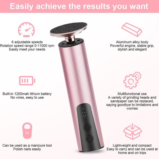 Thumbnail 3 de ACWOO Electric Foot File 6‑Speed