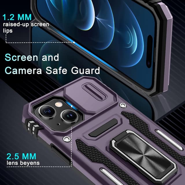 Thumbnail 4 de DEERLAMN Case for iPhone 15 Deep Purple