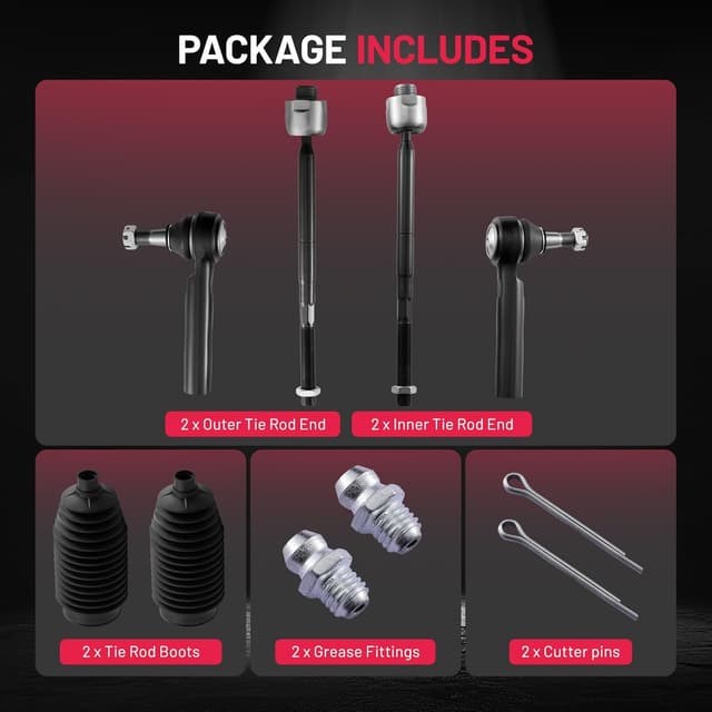 Thumbnail 3 de BDFHYK 6pc Tie Rod Ends Kit