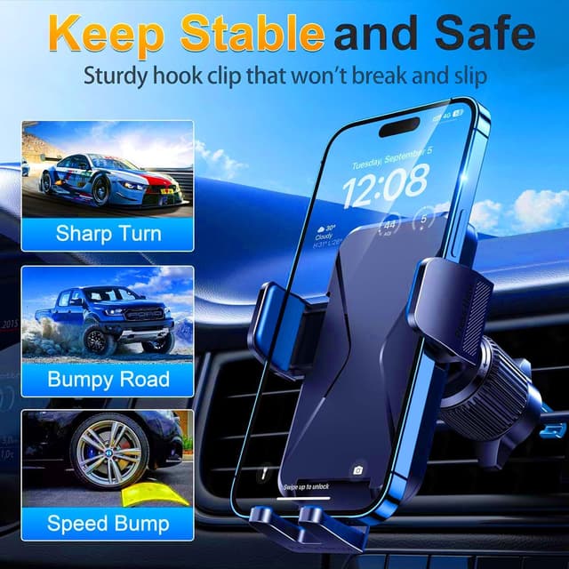 Thumbnail 2 de Qifutan Car Vent Phone Holder