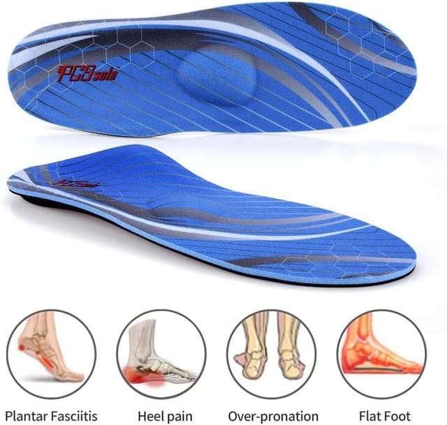 Detalle de PCSsole orthopädische Einlegesohlen für Arbeitsschuhe, Freizeit & Sport – Komfort für Herren und Damen