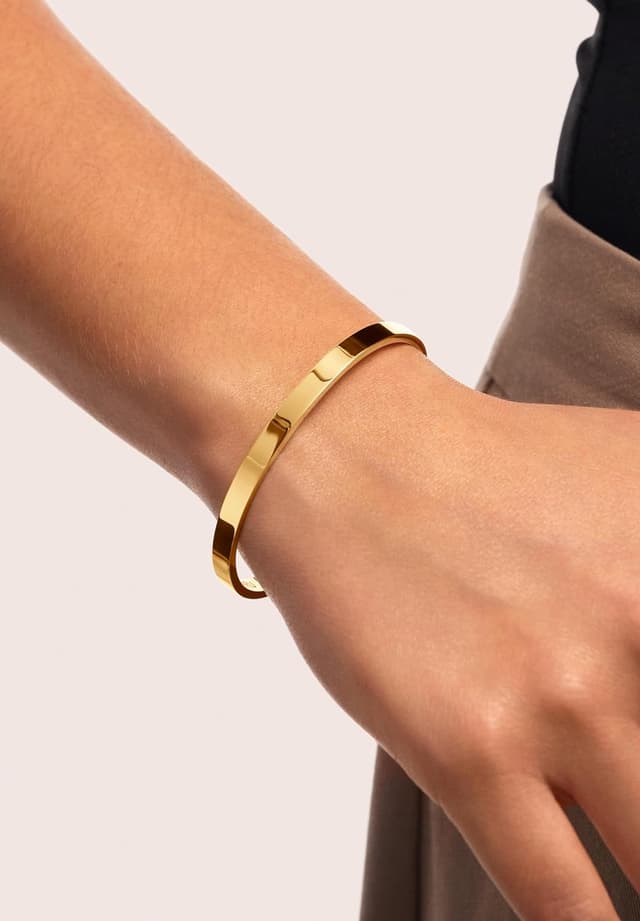 Thumbnail 2 de SINGULARU Brazalete Plate bracciale rigido regolabile 3 cm 💍