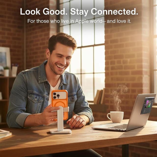 Thumbnail 6 de Seaflar coque pour iPhone 17 Pro compatible MagSafe, orange translucide