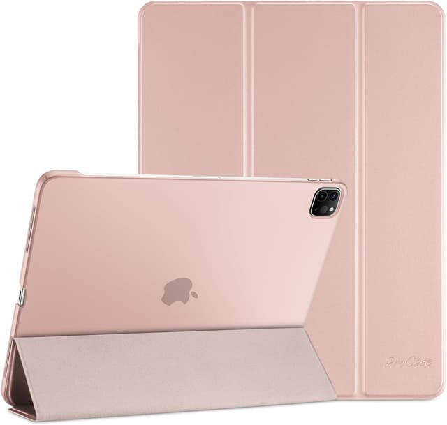 Detalle de ProCase Schutzhülle für 12,9" iPad Pro (6./5./4./3. Gen, 2022–2018) – Smart Case Cover, leicht und dünn (Rosa)