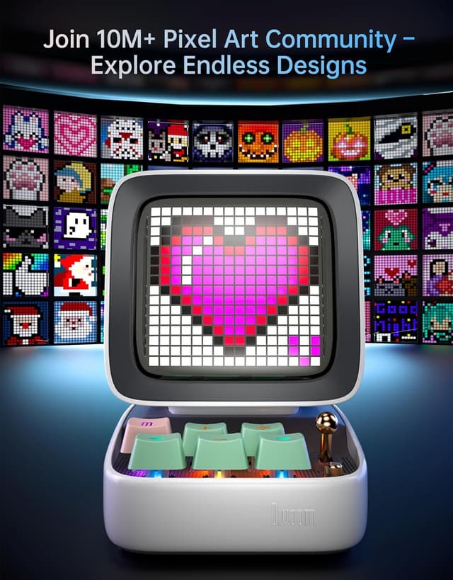 Detalle 2 de Divoom Ditoo Pixel Art Speaker with LED Screen 🕹
