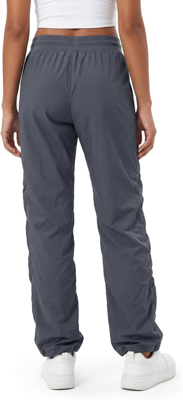 Detalle de Zylioo Extra Long Joggers for Tall Women (32"/34") – Lightweight ruched-leg sweatpants