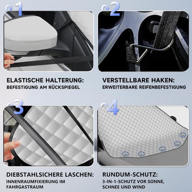 Thumbnail 3 de Autreykorn Frontscheibenabdeckung 157×126 cm