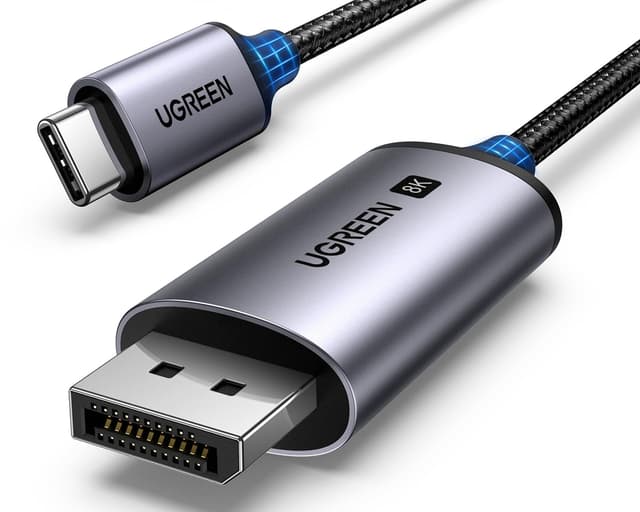 Detalle de UGREEN USB C to DisplayPort Cable 2m 8K@60Hz