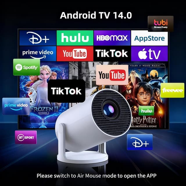 Detalle 2 de Yoton Y4 Mini Projector 200 ANSI Lumens 📽