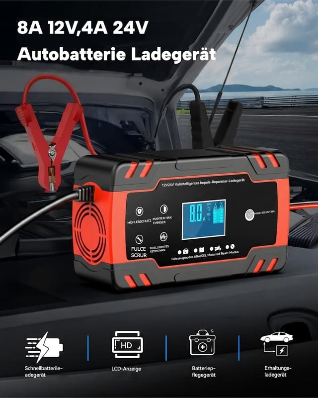 Detalle 2 de Autobatterie Ladegerät 8 A