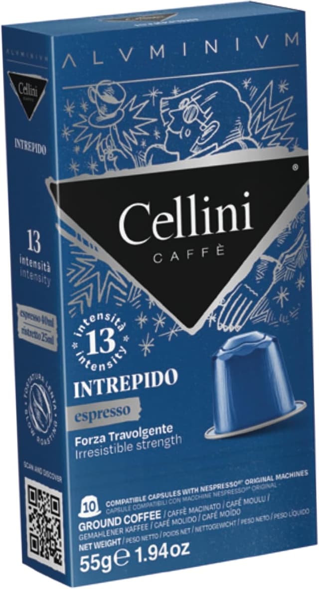 Thumbnail 2 de Café Cellini Alu Intrepido ☕️ 100 Cápsulas Compatibles Nespresso