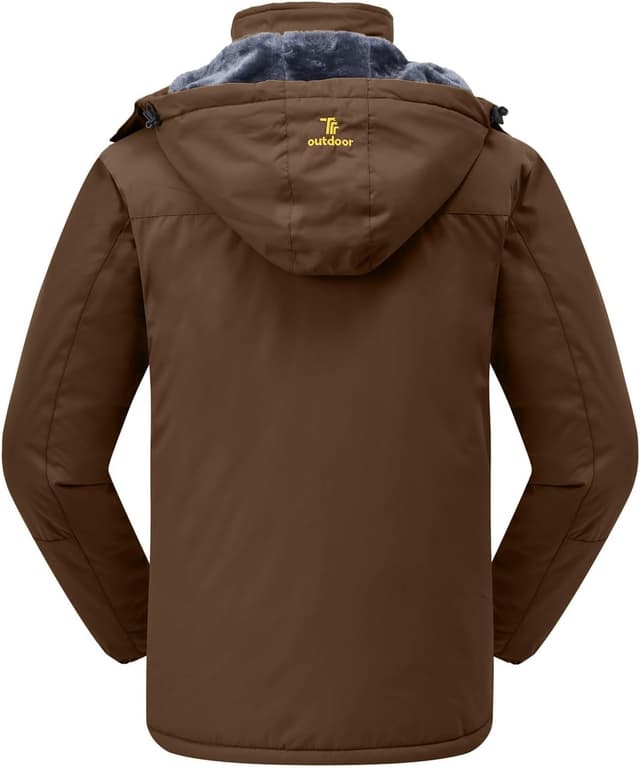 Detalle 2 de Rdruko Skijacke Herren, warme Winterjacke für den Schnee