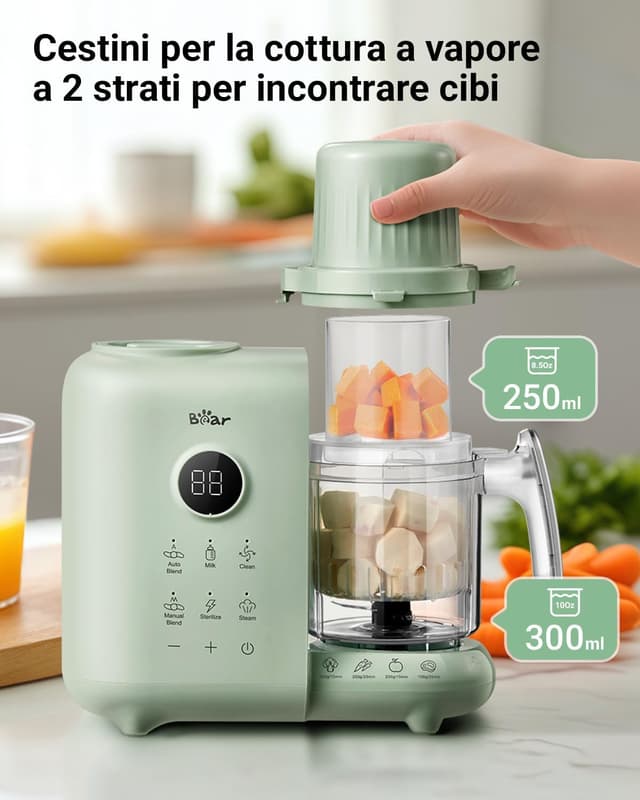 Thumbnail 5 de Bear Cuocere a vapore 6in1 per alimenti per bambini 🍲