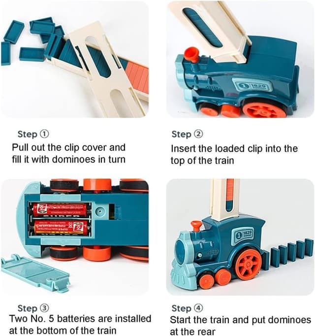 Thumbnail 4 de OBEST Treno del Domino 180 pezzi 🚂