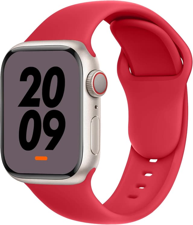 Detalle de DONEGANI C1A cinturino in silicone per Apple Watch (40/41/42/44/45/46/49 mm) con chiusura in acciaio