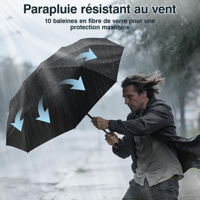 Thumbnail 4 de ZOMAKE parapluie compact coupe-vent 32 cm