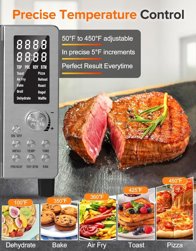 Detalle 2 de Nuwave Bravo Pro Smart 21QT Air Fryer Combo