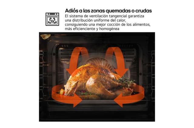 Detalle 2 de LG WS5D7210S Horno 72 L, convección, acero