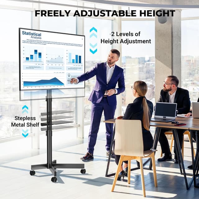 Detalle de BONTEC TV Ständer höhenverstellbar 24–60"