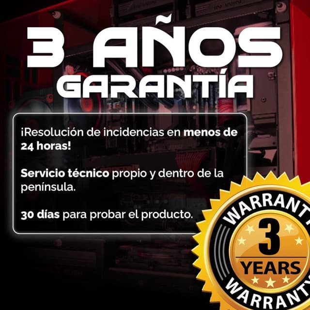 Detalle de PC Racing Huracan AMD Ryzen 7 7700X 32GB 1 TB SSD RTX 5070 WiFi con Windows 11