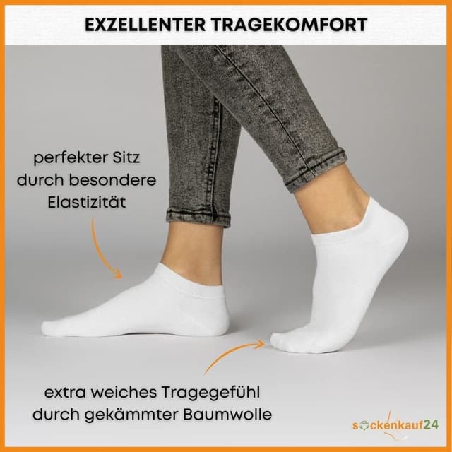 Thumbnail 5 de 10 Paar Premium Sneaker Socken 80% Baumwolle