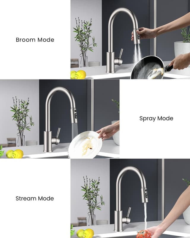 Detalle de APPASO Double Broom mixer tap 210BN