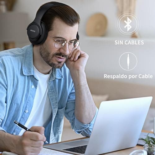 Detalle 2 de KVIDIO Supraaurales Bluetooth 65 horas