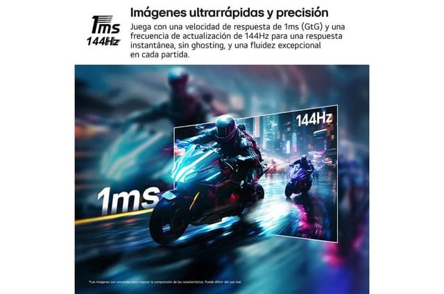 Detalle de LG UltraGear 32G810SA-W OUTLET Monitor gaming 32" 4K 144 Hz