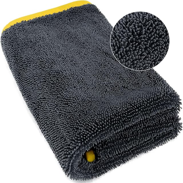 Detalle de Airlab Mikrofaser Trockentuch XXL (90 x 60 cm) – fusselfrei & kratzfrei zum Trocknen und Polieren