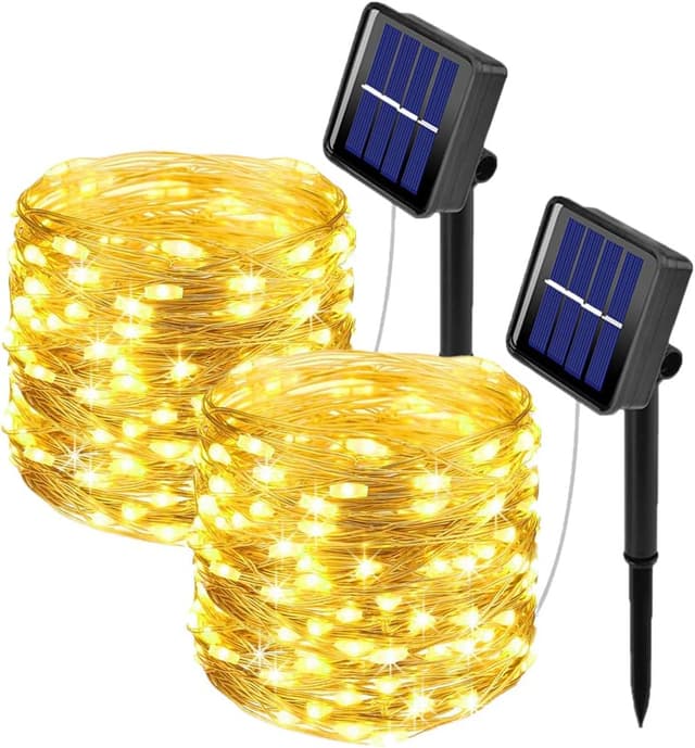 Detalle de ooklee Solar Powered String Lights 10m, 100 LEDs 🌟