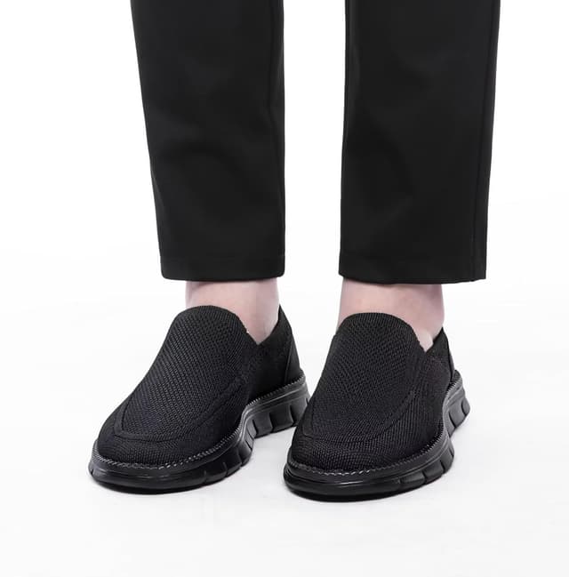 Detalle 2 de ADQ Mens loafer flat slip on mesh shoes