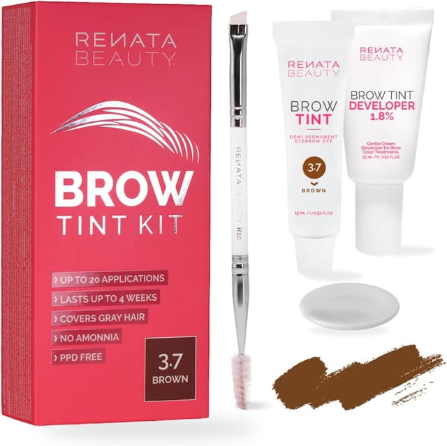 Detalle de RB RENATA BEAUTY Kit de Tinte de Cejas 30 aplicaciones 🎀