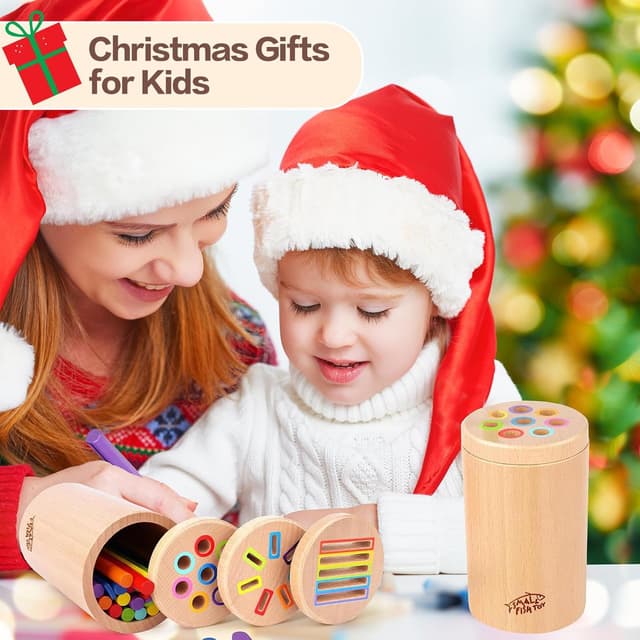 Thumbnail 6 de Montessori Wooden 3-in-1 Toy 1-3