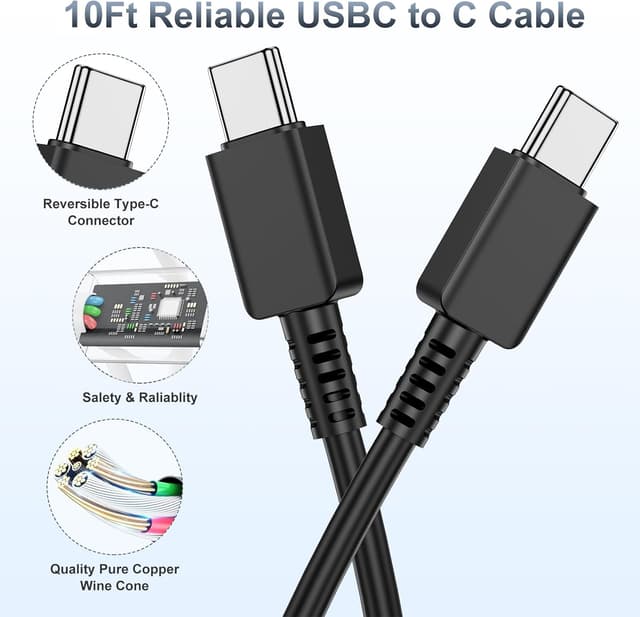 Detalle 2 de 45W Super Fast Charger 2Pack with 10ft Cable