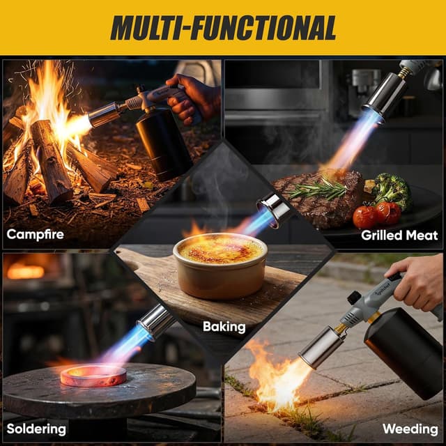 Detalle 2 de IgnitChef Propane Torch Gun with Adjustable Flame (Propane tank not included)