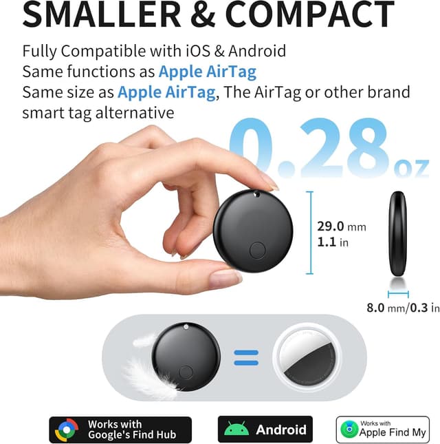 Thumbnail 4 de 2025 Air Tracker Tags 4-Pack Bluetooth Item Locator