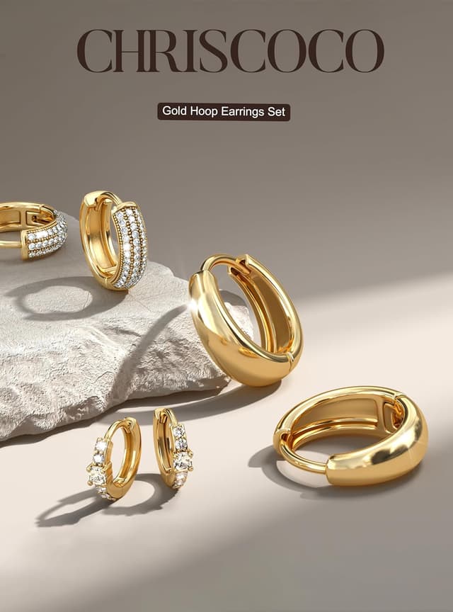 Detalle de Chriscoco 3Paar Creolen 7 mm đź’Ť