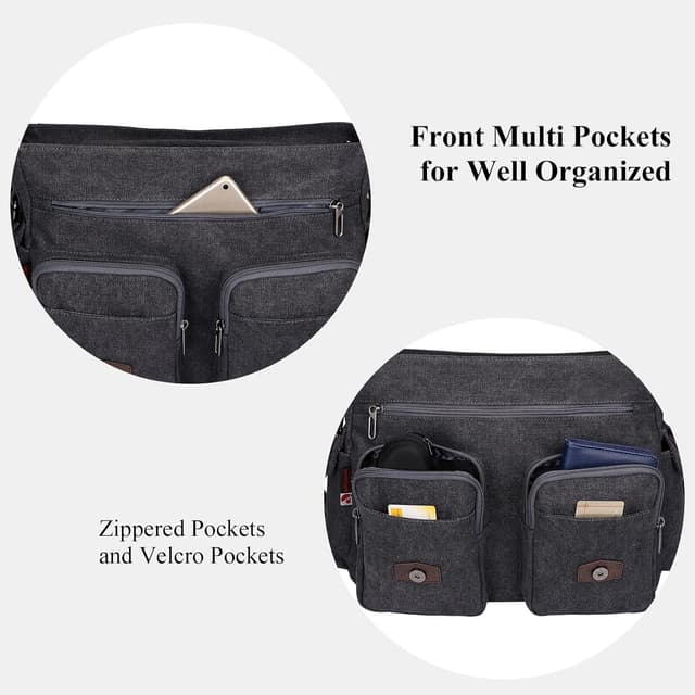 Thumbnail 5 de WITZMAN Sac messager toile 17 pouces