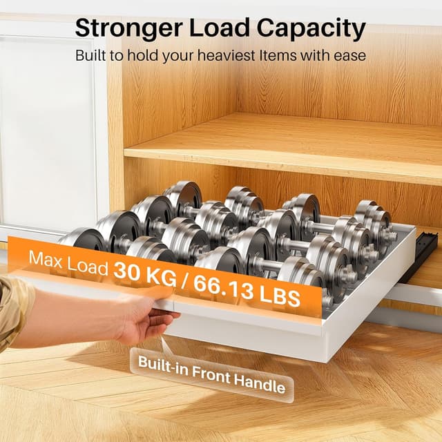 Detalle 2 de Pull out Cabinet Organizer 2-Pack Expandable 13.6"-24"