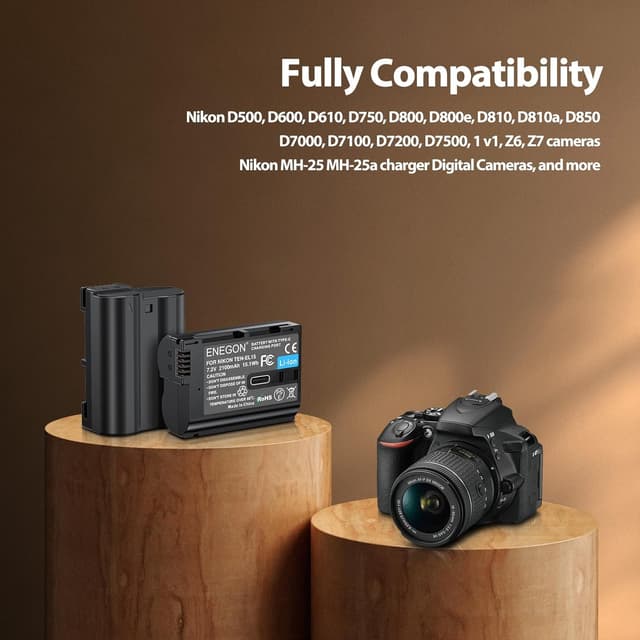 Thumbnail 4 de ENEGON EN-EL15C batería 2100mAh para Nikon