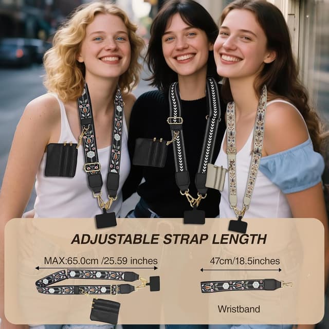 Thumbnail 6 de Noverli Universal Handykette mit Tasche und verstellbarem Schulterriemen (abnehmbar)