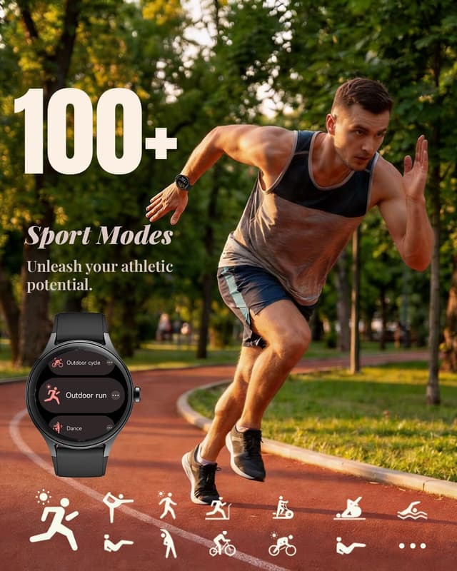 Detalle 2 de TOOBUR 40mm Smart Watch (IP68) with call answering, HD touch display and fitness tracking