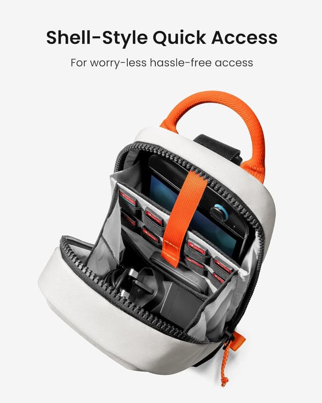 Thumbnail 2 de tomtoc Sling Crossbody Bag for Nintendo Switch 2 (2025) with 8 game card slots – Red