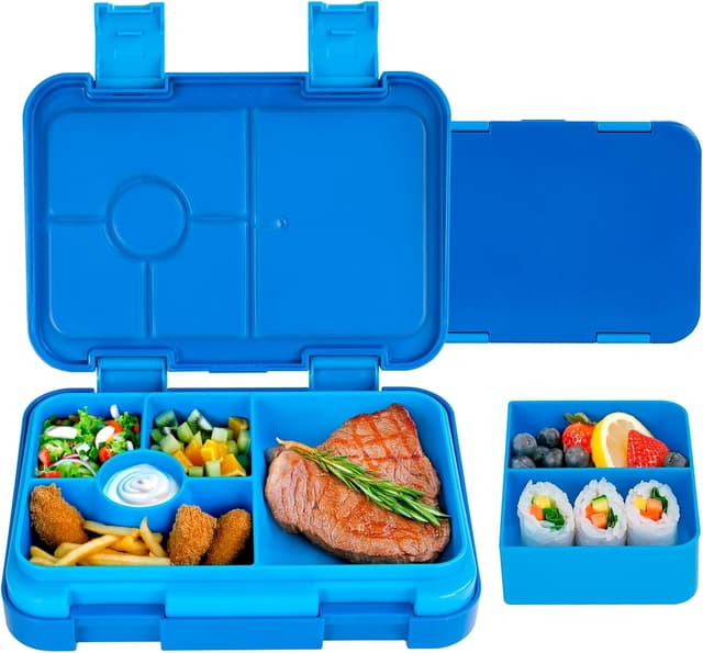 Detalle de QCQHDU Brotdose Kinder mit 6 Fächern 810 ml